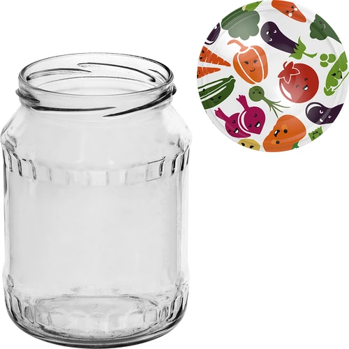 Staklenka TO 720 ml s poklopcem u boji fi 82/6 - 6 kom. - 7