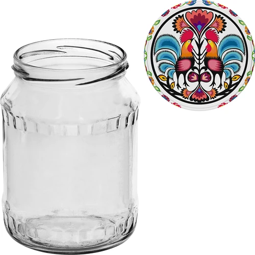 Staklenka TO 720 ml s poklopcem u boji fi 82/6 - 6 kom. - 8