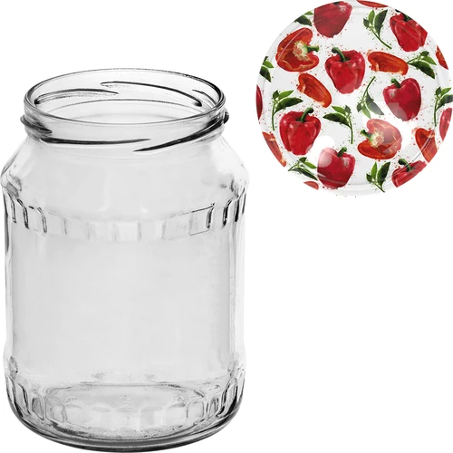 Staklenka TO 720 ml s poklopcem u boji fi 82/6 - 6 kom. - 11