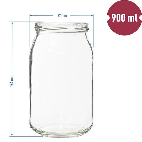Staklenka TO 900ml fi82/6 - 8kom. - 6