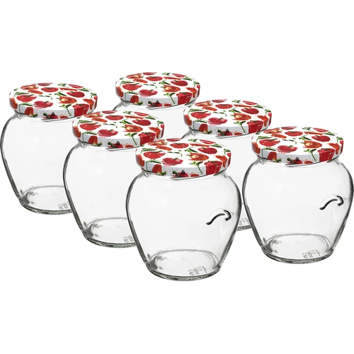 Staklenka TO Amfora 580 ml s poklopcem u boji fi82/6-6kom.  - 1 