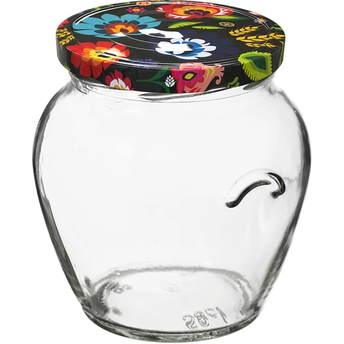 Staklenka TO Amfora 580 ml s poklopcem u boji fi82/6-6kom. - 2