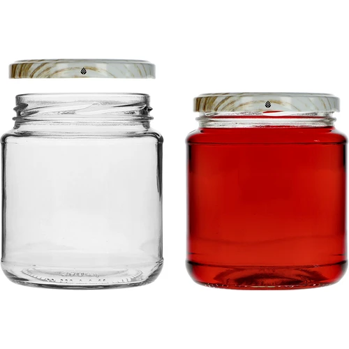 Staklenka TO, debeljko 580ml s obojenim poklopcem fi82/6, 6 kom. - 4