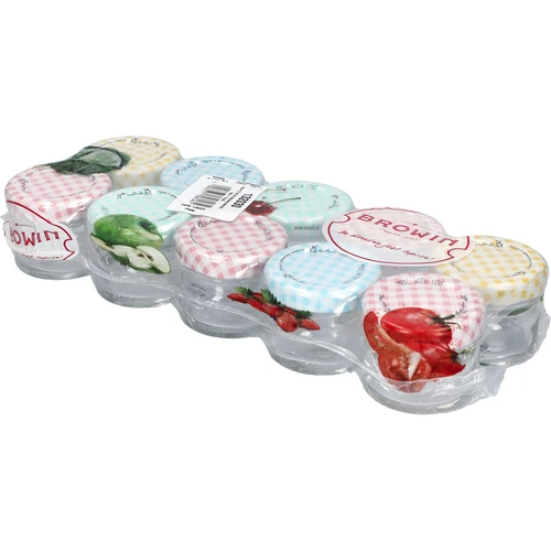 Staklenka twist-off 30 ml s poklopcem u boji fi 43 - 10 kom. - 2