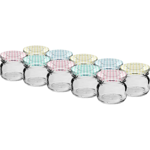 Staklenka twist-off 30 ml s poklopcem u boji fi 43 - 10 kom.  - 1 