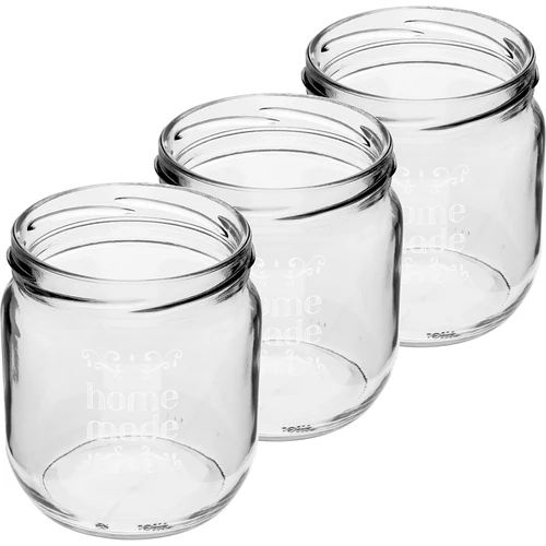 Staklenka Twist-off 425ml s tiskom „Home Made” i poklopcem, 3 kom. - 3