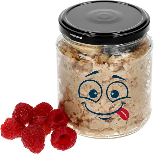 Staklenka twist-off 580ml s tiskom Smiley i poklopcem fi 82/6 - 3 kom. - 5