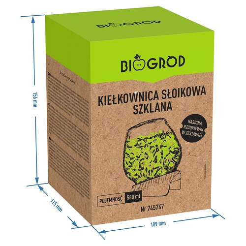 Staklenka za klijanje Twist-off s sjemenkama rotkvice - 7