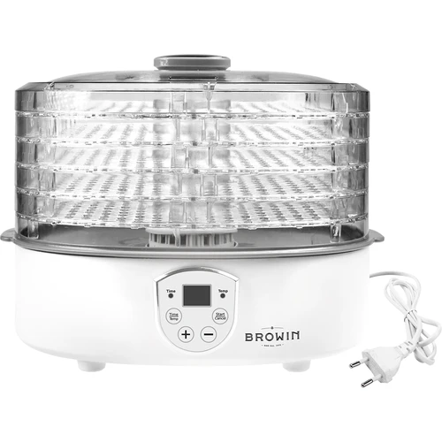 Sušilica za gljive, voće, povrće i bilje s regulacijom temp, 240W, prozirna - 3