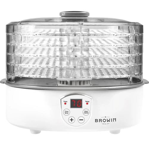 Sušilica za gljive, voće, povrće i bilje s regulacijom temp, 240W, prozirna  - 1 