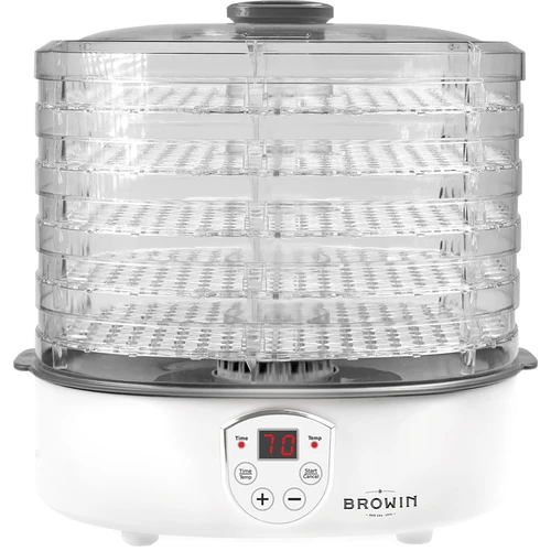 Sušilica za gljive, voće, povrće i bilje s regulacijom temp, 240W, prozirna - 2