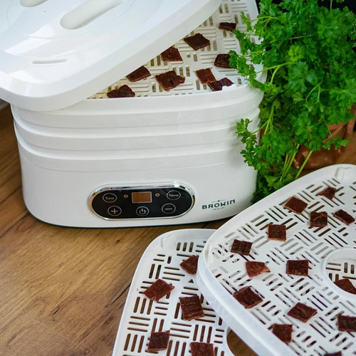 Sušilica za gljive, voće, povrće i bilje s regulacijom temperature, 240W, bijela - 22