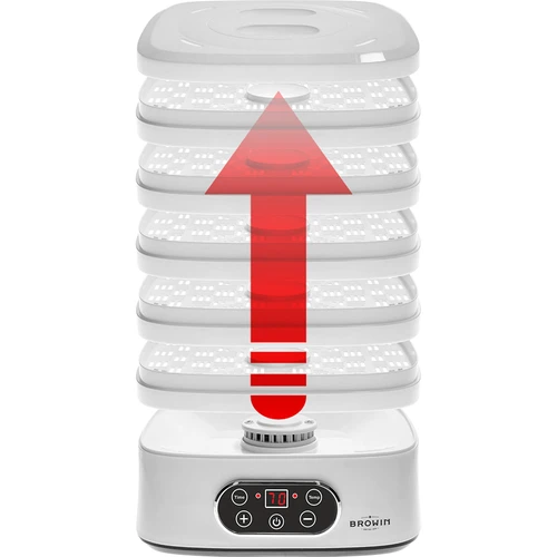 Sušilica za gljive, voće, povrće i bilje s regulacijom temperature, 240W, bijela - 10
