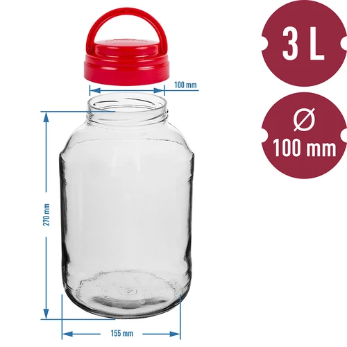 Tegla TO 3 L i poklopac fi 100 s ručkom - 6