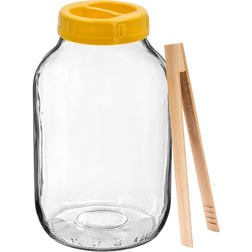 Tegla TO 4 L, hvataljke i plastični poklopac fi 100, s ručkom  - 1 