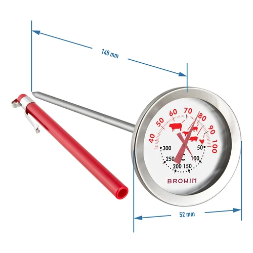Termometar s dvostrukom skalom (30°C do 100°C) / (50°C do 300°C) 13,0cm - 3