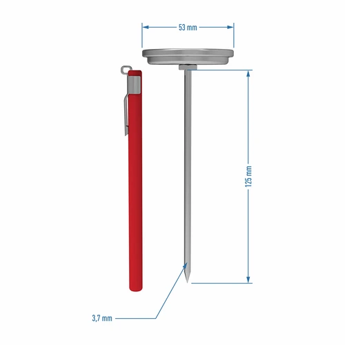 Termometar za šunkovar 1,5kg i 3kg (0°C do +120°C) 12,5cm - 4