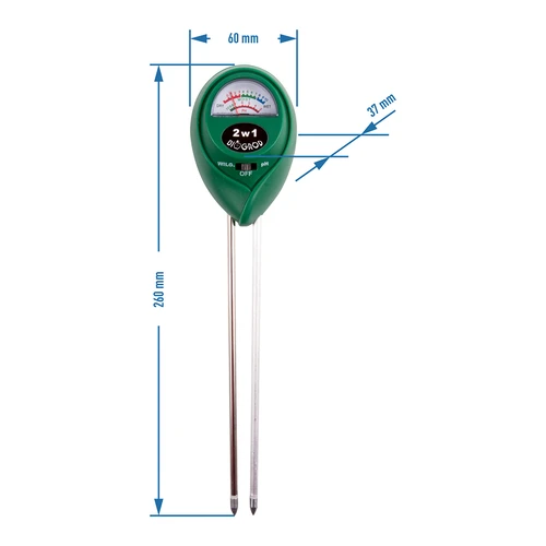 Tester tla 2u1 - pH, vlažnost - 4
