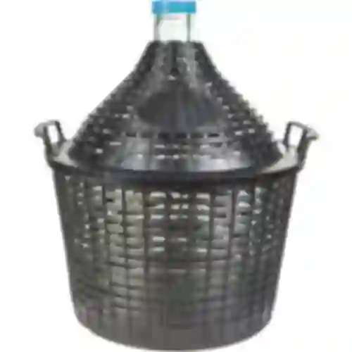 Balon za vino 15 L u plastičnoj košari