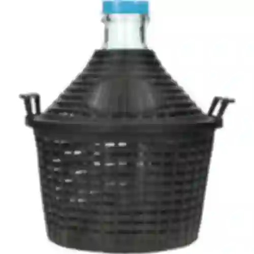 Balon za vino 5L u plastičnoj košari