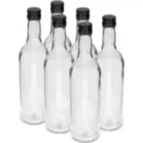 Boca 500 ml Vitka, s crnim čepom, za votku, 6 kom.