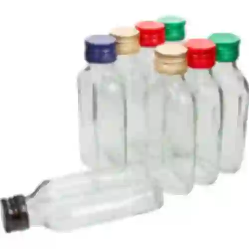 Boca za likere pljoska 100 ml + čep 8 kom.