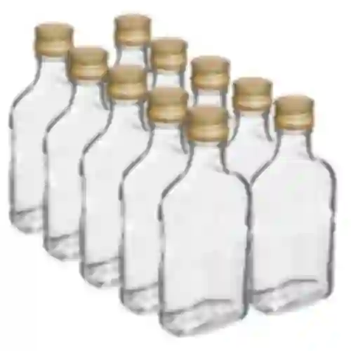 Boca za likere pljoska s čepom 200 ml 10 kom