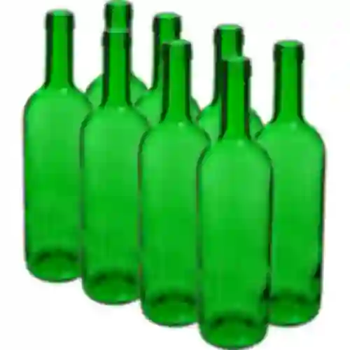 Boca za vino 0,75 L zelena - paket 8 kom.