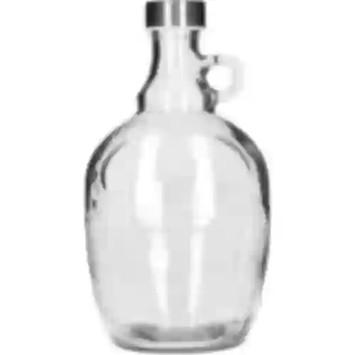 Dama Demižon 1,5 L, s metalnim čepom fi 43 mm i ručkom