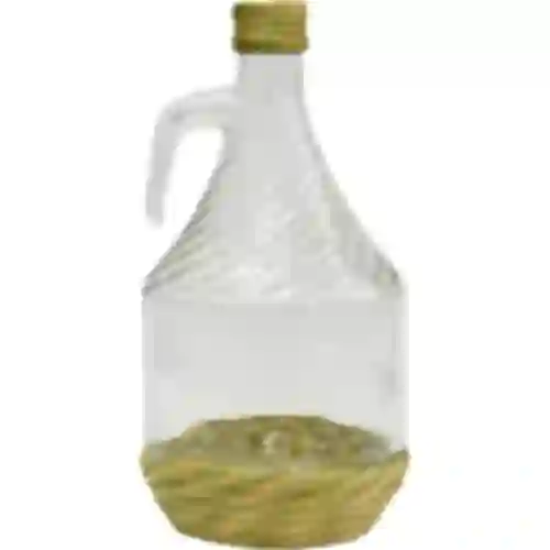 Demižon Dama 1L u opletu, s čepom