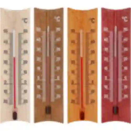Drveni sobni termometar (-20 do +50°C), 15 cm, mix