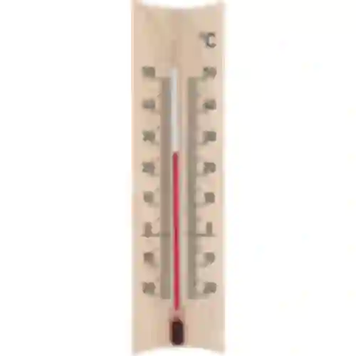 Drveni sobni termometar (-20 do +50°C), svijetlosmeđi, 15 cm