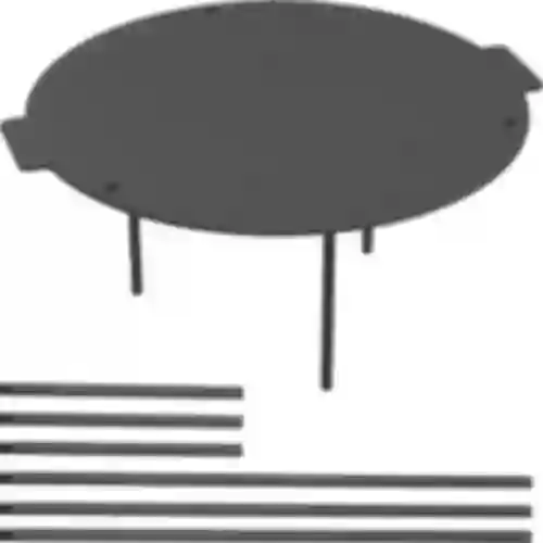 Grill tava, lijevano željezo, fi 44 cm