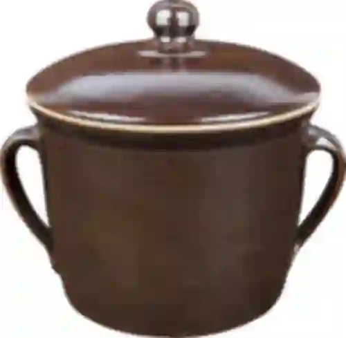 Keramika - lonac 1,8l jednostavan s poklopcem