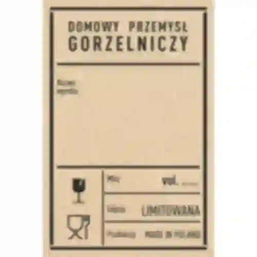 Samoljepljive naljepnice 60x90 mm za boce, votku, PRL, 20 kom.