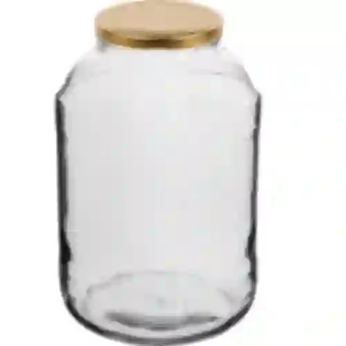 Staklenka 4 L s poklopcem ø 100