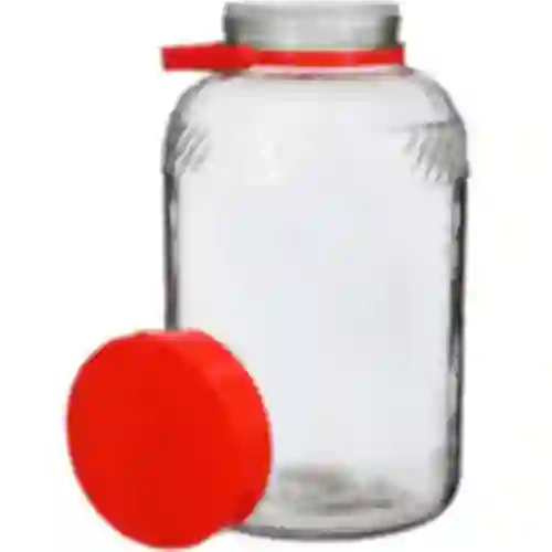 Staklenka 8 L s plastičnim poklopcem