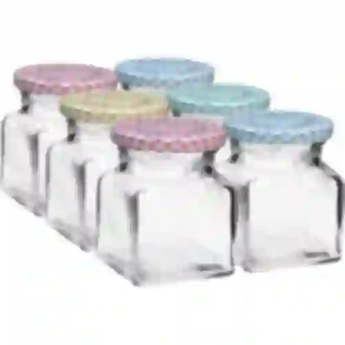 Staklenka TO 120 ml Četiri kuta fi 53 poklopac - 6 kom.