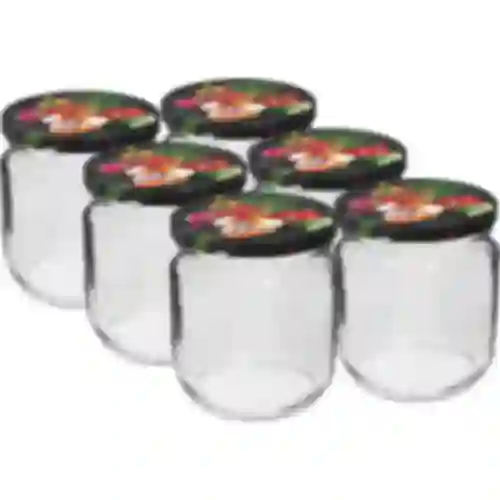 Staklenka TO Gurken 425 ml s poklopcem u boji fi 82/6 - 6 kom.