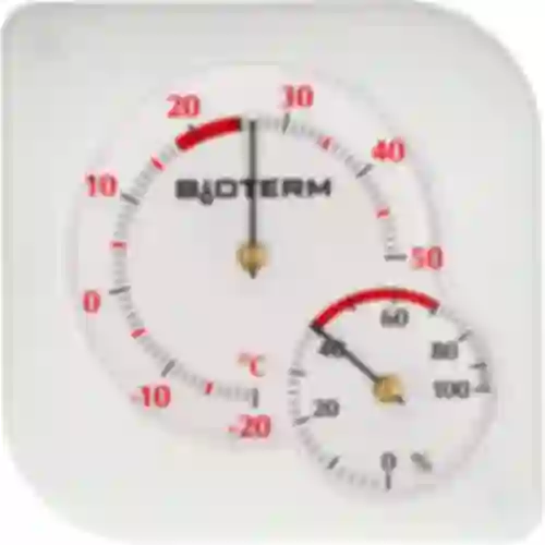 Unutarnji bimetalni termometar s higrometrom (-20 do +50°C), bijeli