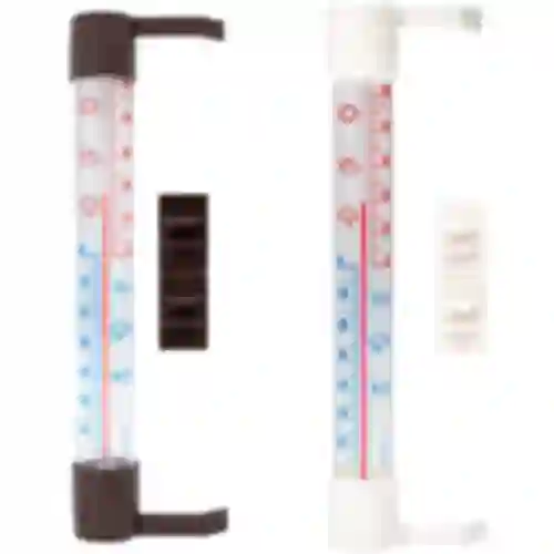Vanjski termometar s prozirnom skalom (-70°C do +50°C) 23cm mix