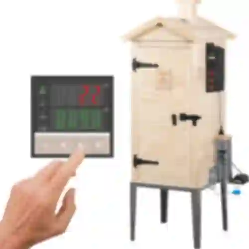 Vrtna drvena pušnica 200 L – dragON Wood 100E s električnim grijaćim modulom i upravljačem