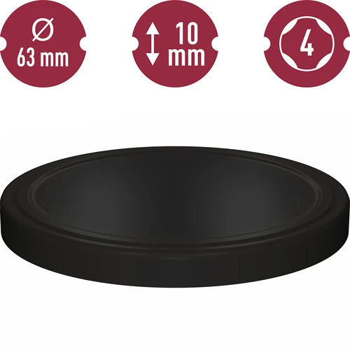 TO poklopci za staklenke fi 63/4, crni, 10 kom. - 3