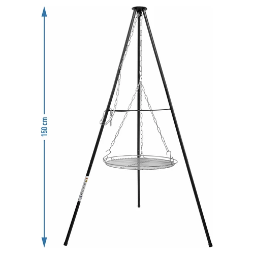 Tronožac za logorsku vatru s rešetkom, 150 cm - 5