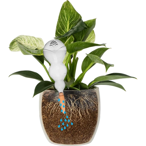 Trostruka kugla za navodnjavanje (trokamorna), prozirna bezbojna, s keramičkom nogom, 600 ml - 3