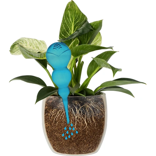 Trostruka kugla za navodnjavanje (trokamorna), prozirna plava, 600 ml - 3