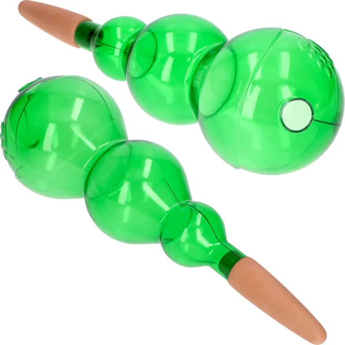 Trostruka kugla za navodnjavanje (trokamorna), prozirna zelena s keramičkom nogom, 600ml - 2