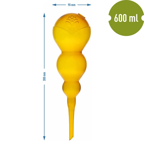 Trostruka kugla za navodnjavanje (trokamorna), prozirna žuta, 600 ml - 5