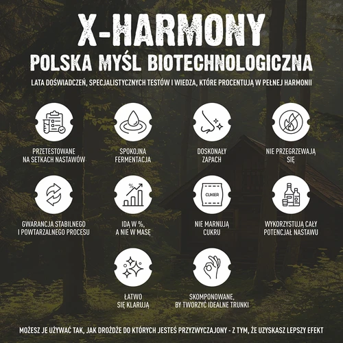 Turbo kvasac X-Harmony 18%, 100 L, 360g - 8