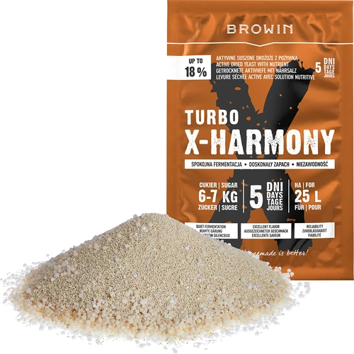 Turbo kvasac X-Harmony 18%, 25 L, 138 g - 3